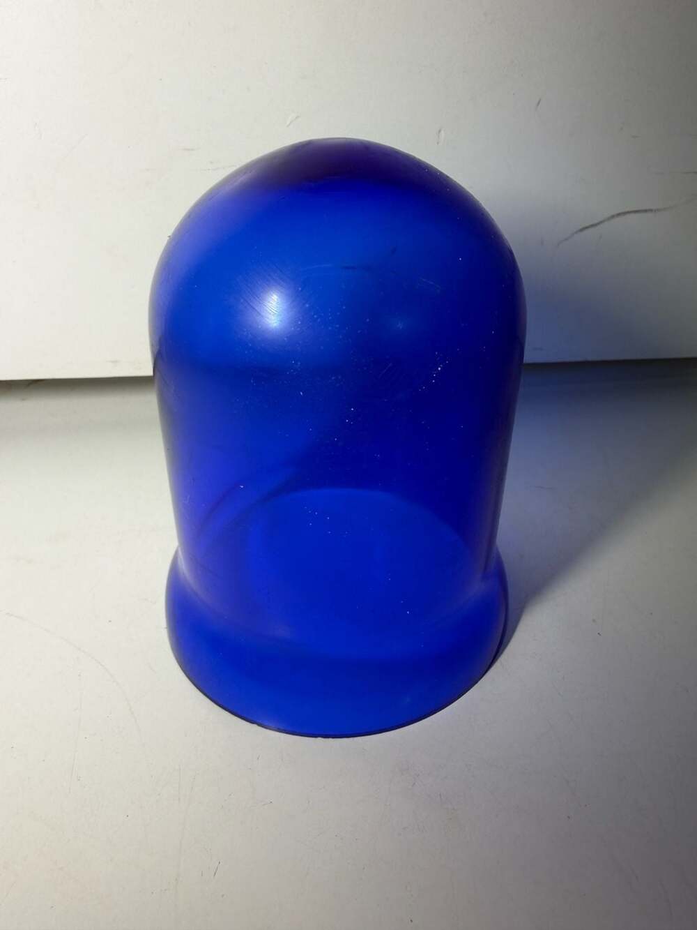 Vintage Cobalt Blue Glass Industrial Light Cover Globe - Picture 5 of 9